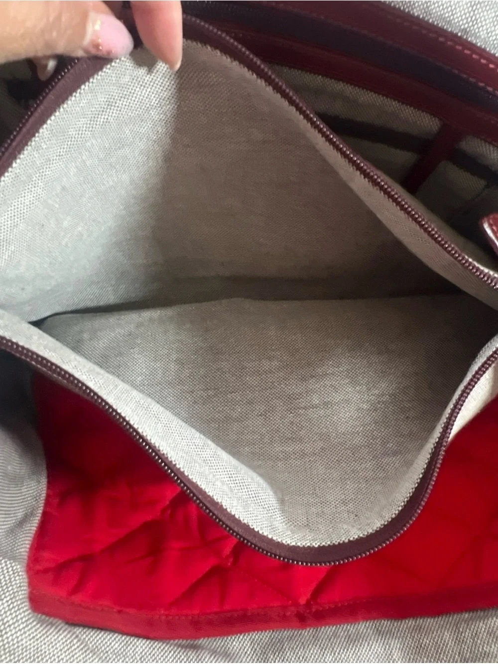 Hidesign Ersa 01 Red Leather Laptop Bag Women Work Tote Shoulder Briefcase Fits